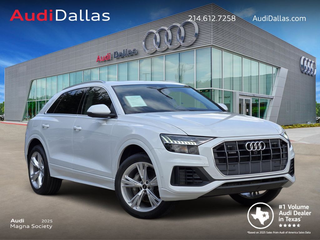 Glacier White Metallic 2023 Audi Q8 SUV / Crossover All-Wheel Drive 8-Speed Automatic