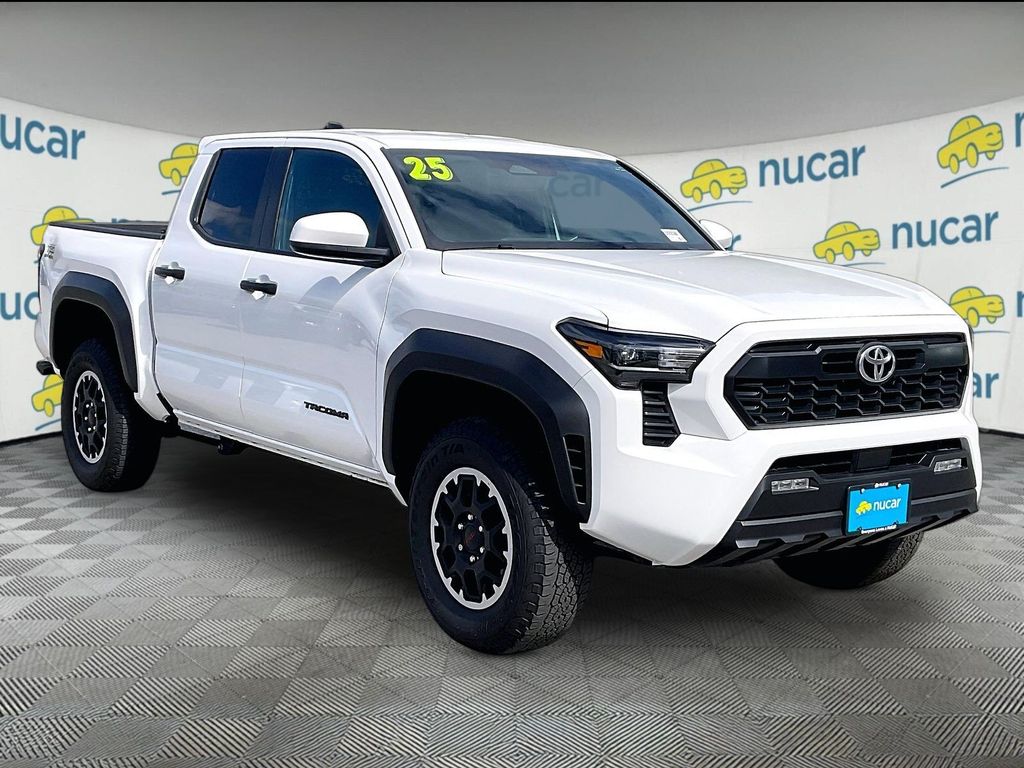 White 2025 Toyota Tacoma Pickup Truck Four-Wheel Drive 8-Speed Automatic