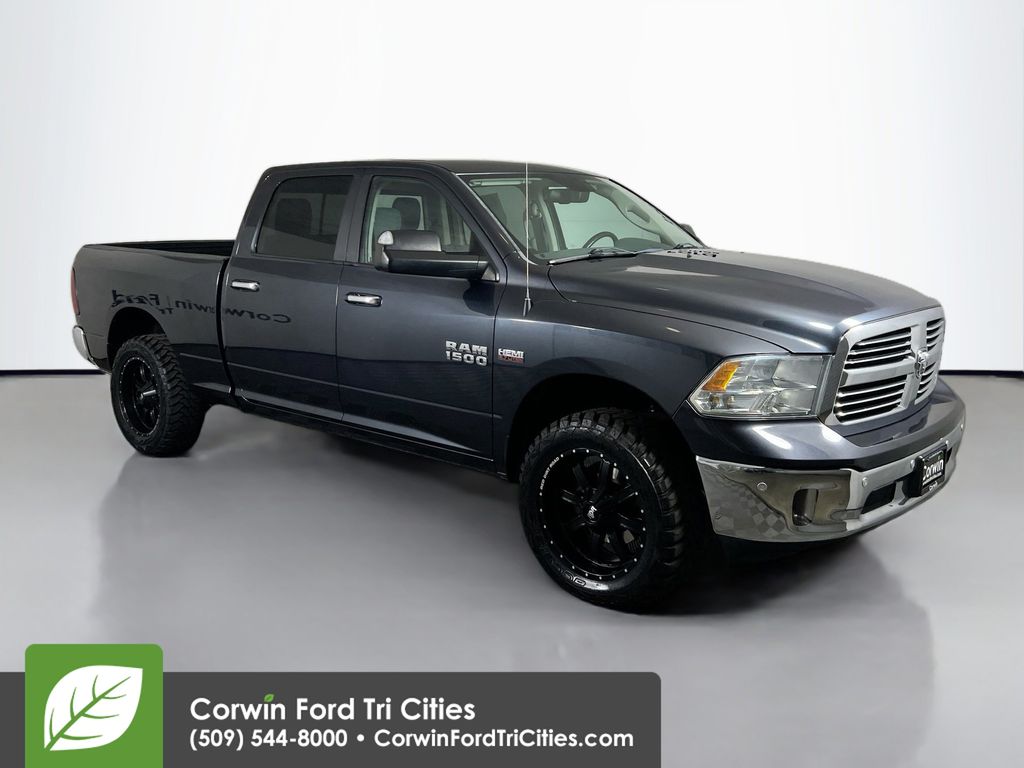 Gray (Granite Crystal Metallic Clearcoat) 2017 RAM 1500 Big Horn Crew Cab 4WD Pickup Truck Four-Wheel Drive 8-Speed Automatic