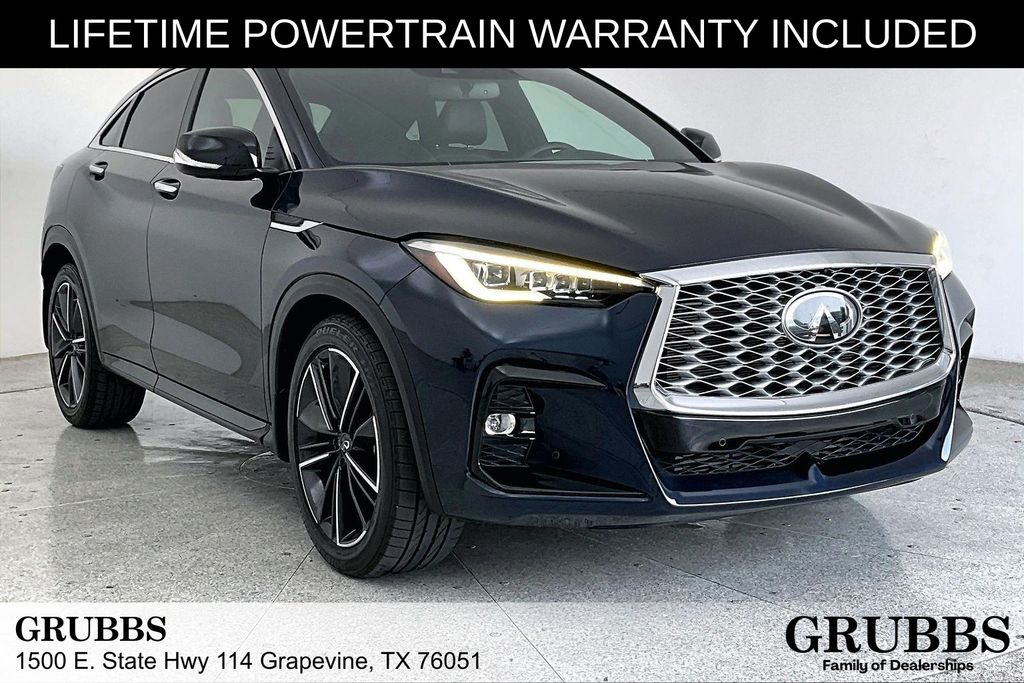 Hermosa Blue 2023 INFINITI QX55 SUV / Crossover All-Wheel Drive Continuously Variable Transmission