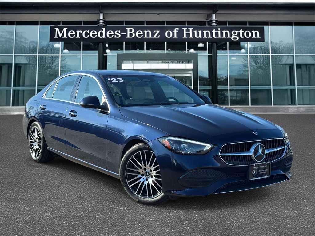 Lunar Blue Metallic 2023 Mercedes-Benz C-Class C 300 4MATIC Sedan All-Wheel Drive 9-Speed Automatic