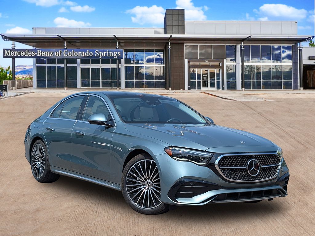 Verde Silver Metallic 2025 Mercedes-Benz E-Class Sedan All-Wheel Drive 9-Speed Automatic