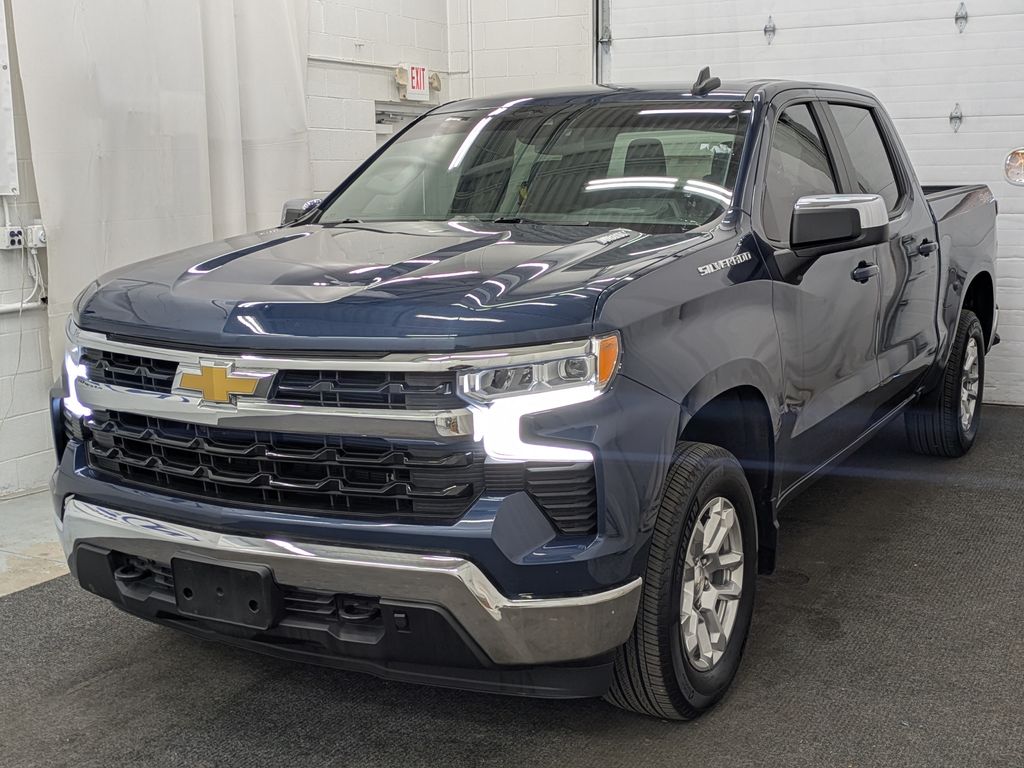 Northsky Blue Metallic 2023 Chevrolet Silverado 1500 LT Crew Cab 4WD Pickup Truck Four-Wheel Drive Automatic