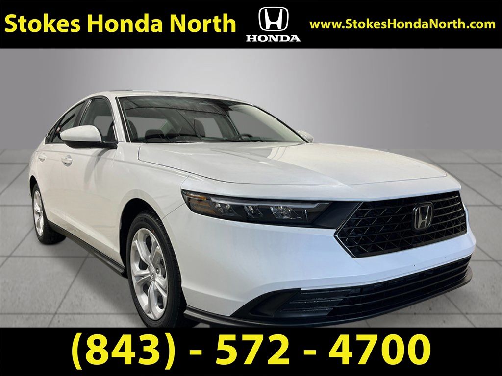 2026 Honda Accord LX White at Stokes Honda North