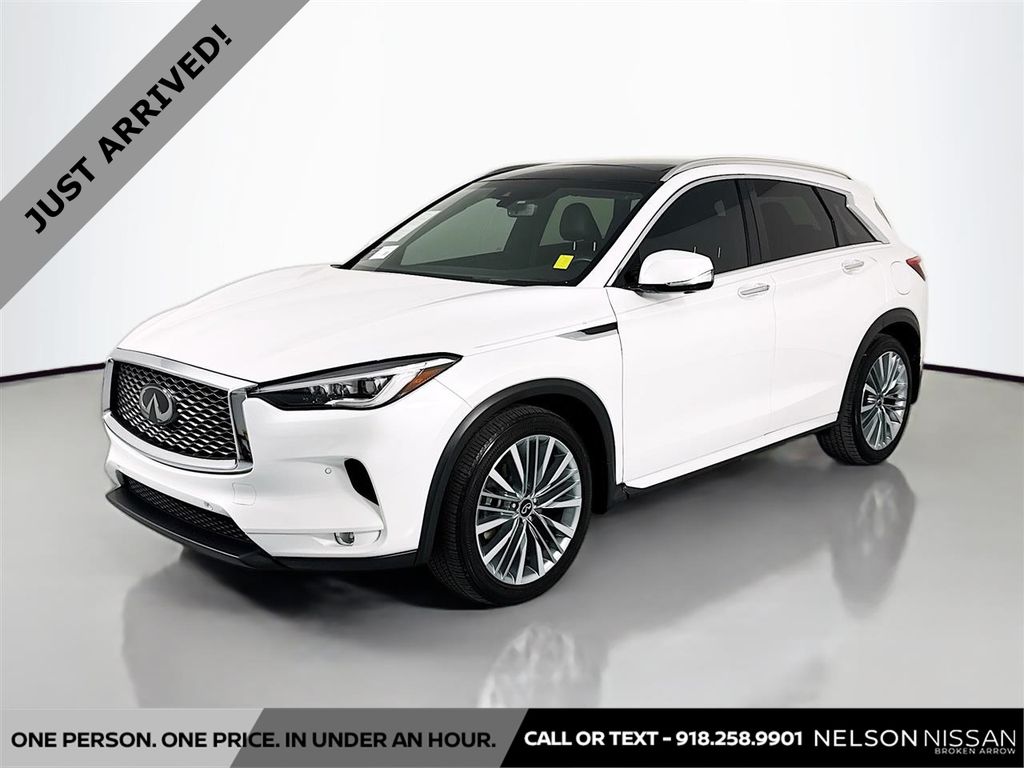 Radiant White 2023 INFINITI QX50 Autograph AWD SUV / Crossover All-Wheel Drive Continuously Variable Transmission