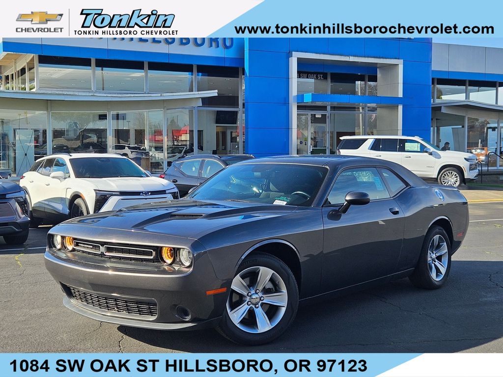 Gray (Granite Crystal Metallic Clearcoat) 2022 Dodge Challenger SXT RWD Coupe Rear-Wheel Drive 8-Speed Automatic