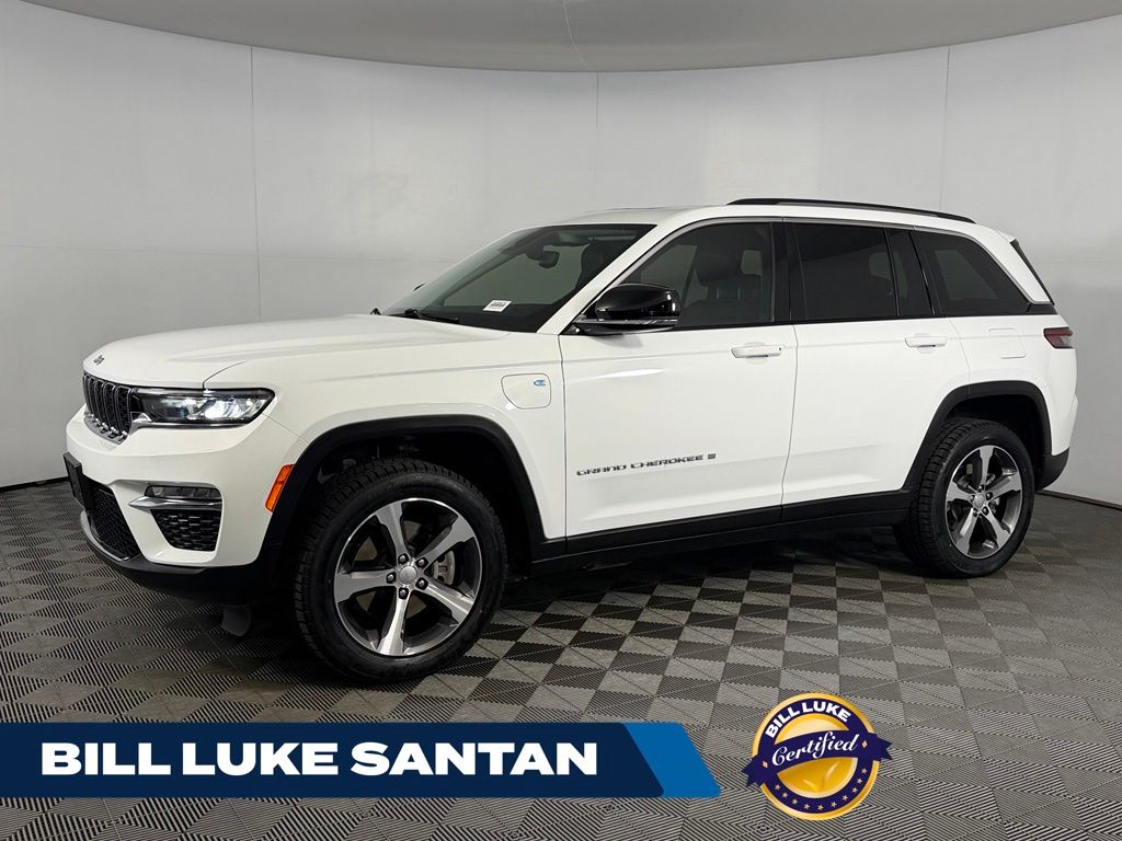 Bright White Clearcoat 2023 Jeep Grand Cherokee 4xe SUV / Crossover Four-Wheel Drive 8-Speed Automatic