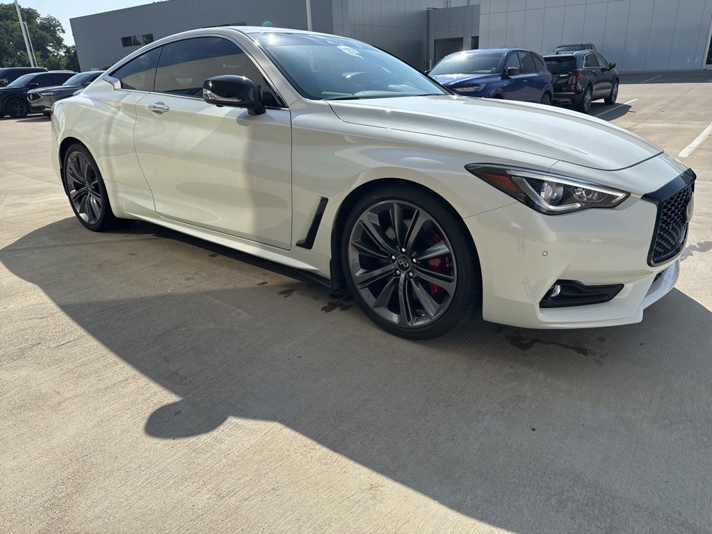 Majestic 2022 INFINITI Q60 Red Sport 400 RWD Coupe Rear-Wheel Drive 7-Speed Automatic