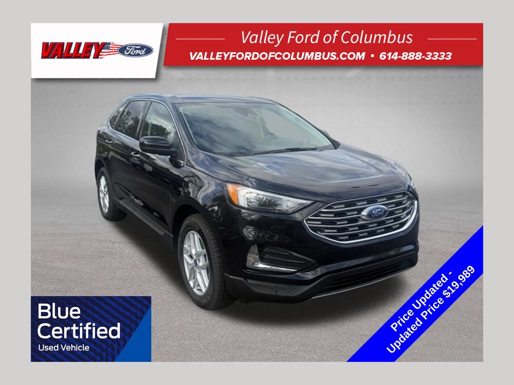 Black Metallic 2022 Ford Edge SUV / Crossover All-Wheel Drive 8-Speed Automatic
