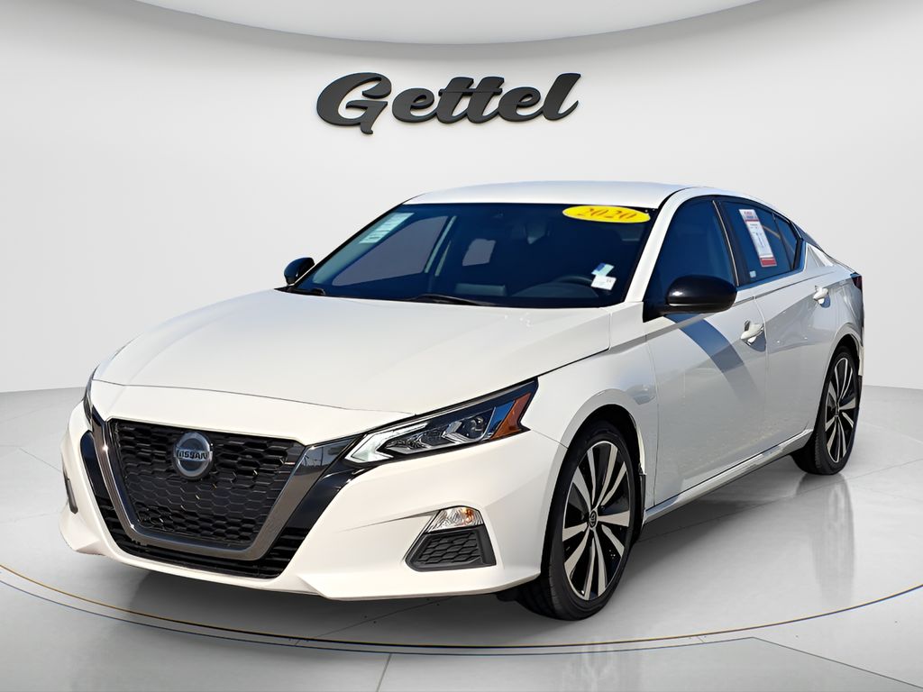 Pearl White 2020 Nissan Altima 2.5 SR FWD Sedan Front-Wheel Drive Continuously Variable Transmission