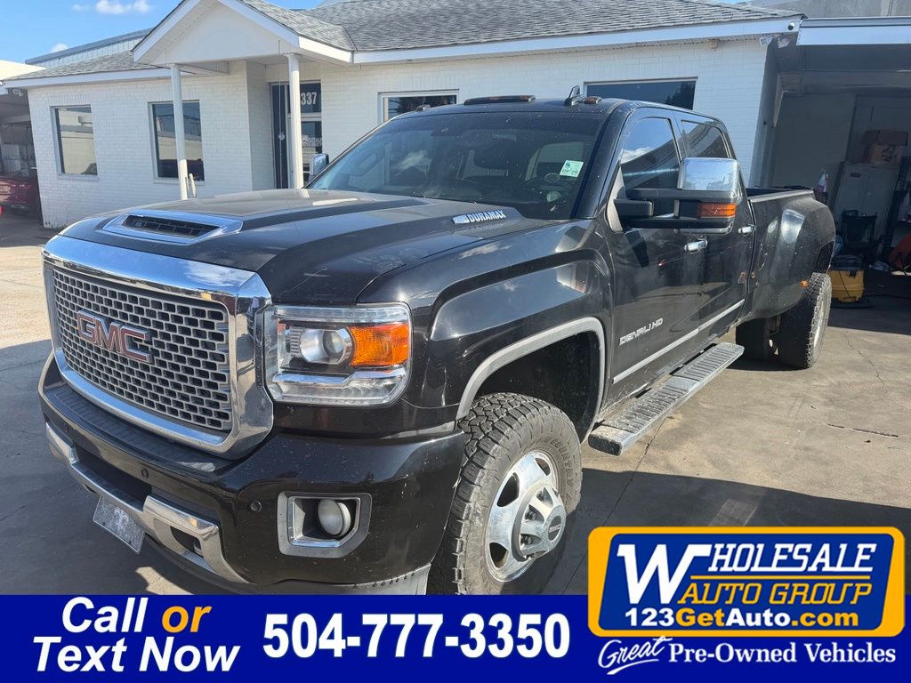 Onyx Black 2017 GMC Sierra 3500HD Pickup Truck Four-Wheel Drive 6-Speed Automatic