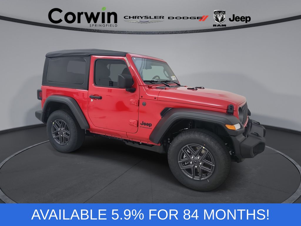 Firecracker Red Clearcoat 2026 Jeep Wrangler SUV / Crossover Four-Wheel Drive 6-Speed Manual