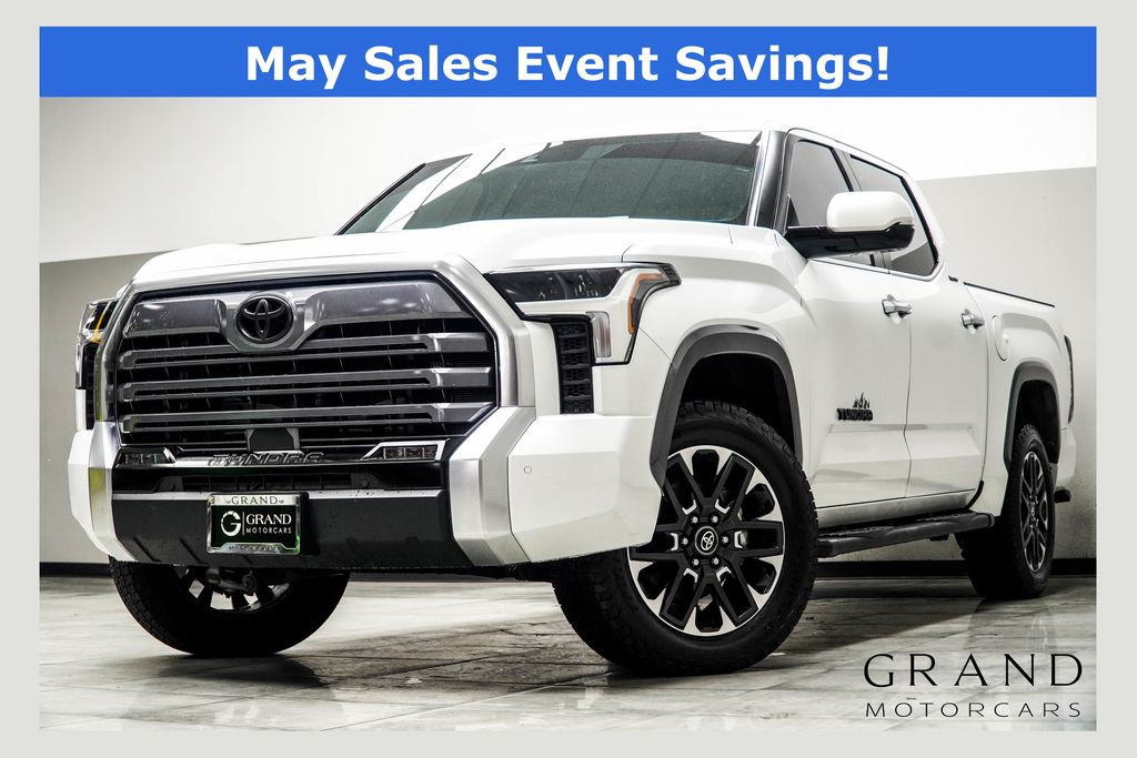 White (Wind Chill Pearl) 2025 Toyota Tundra Limited CrewMax Cab 4WD Pickup Truck Four-Wheel Drive Automatic