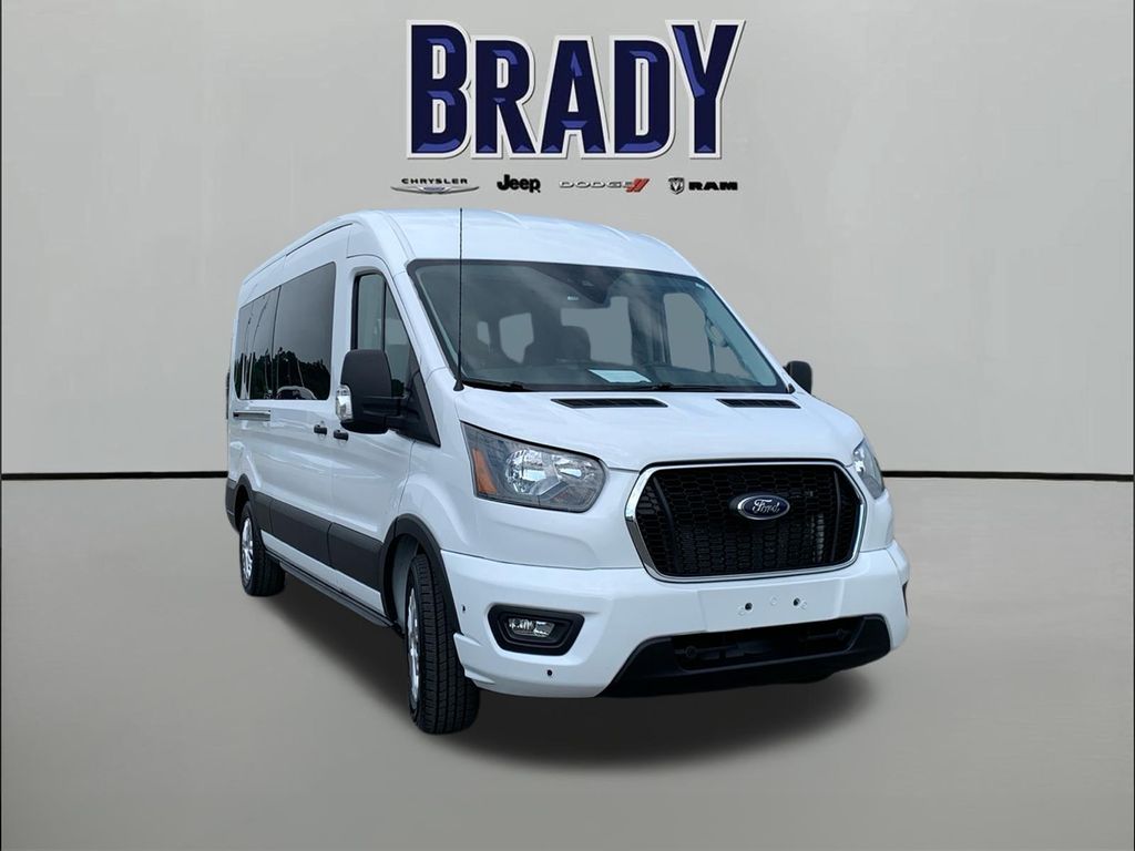 Oxford White 2025 Ford Transit Passenger Van Rear-Wheel Drive