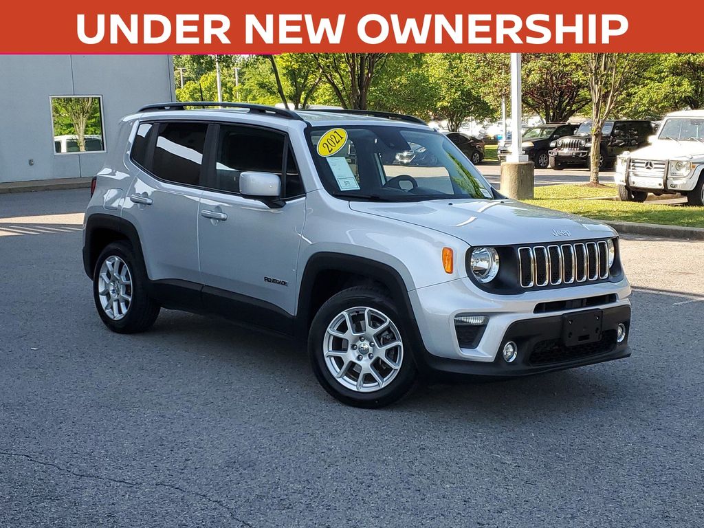 Glacier Metallic Clearcoat 2021 Jeep Renegade Latitude FWD SUV / Crossover Front-Wheel Drive 9-Speed Automatic
