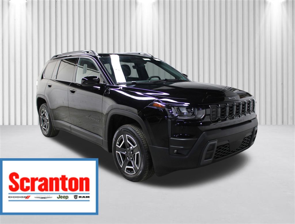 Diamond Black Crystal Pearlcoat 2026 Jeep Cherokee SUV / Crossover Four-Wheel Drive Continuously Variable Transmission