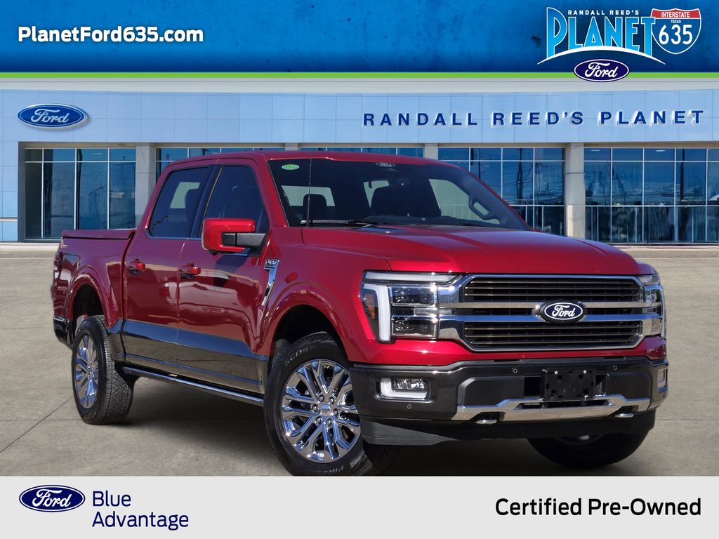 Red Metallic 2024 Ford F-150 King Ranch SuperCrew 4WD Pickup Truck Four-Wheel Drive Automatic