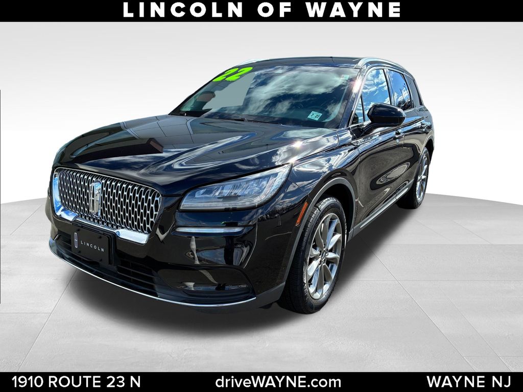 Infinite Black Metallic Clearcoat 2022 Lincoln Corsair Standard AWD SUV / Crossover All-Wheel Drive 8-Speed Automatic