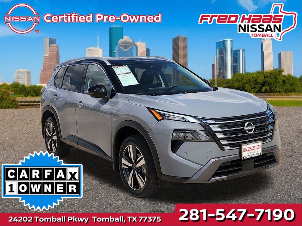 Boulder Gray/Black Roof 2025 Nissan Rogue SUV / Crossover All-Wheel Drive Continuously Variable Transmission