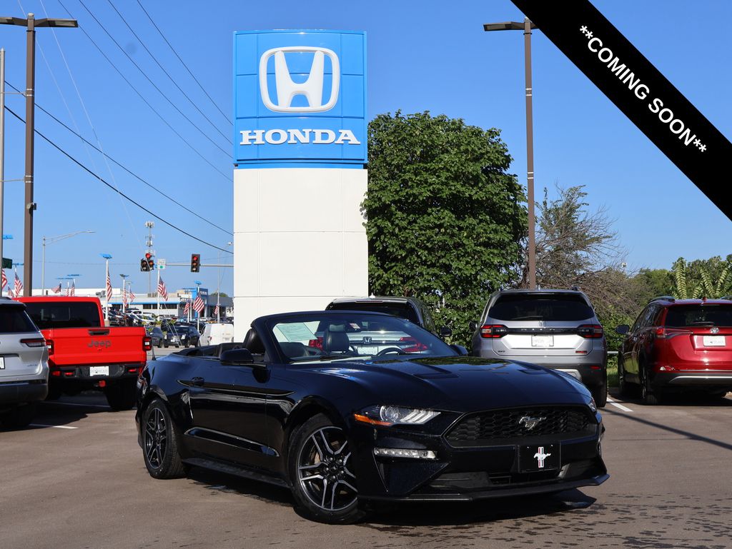 Shadow Black 2018 Ford Mustang Convertible Rear-Wheel Drive Automatic