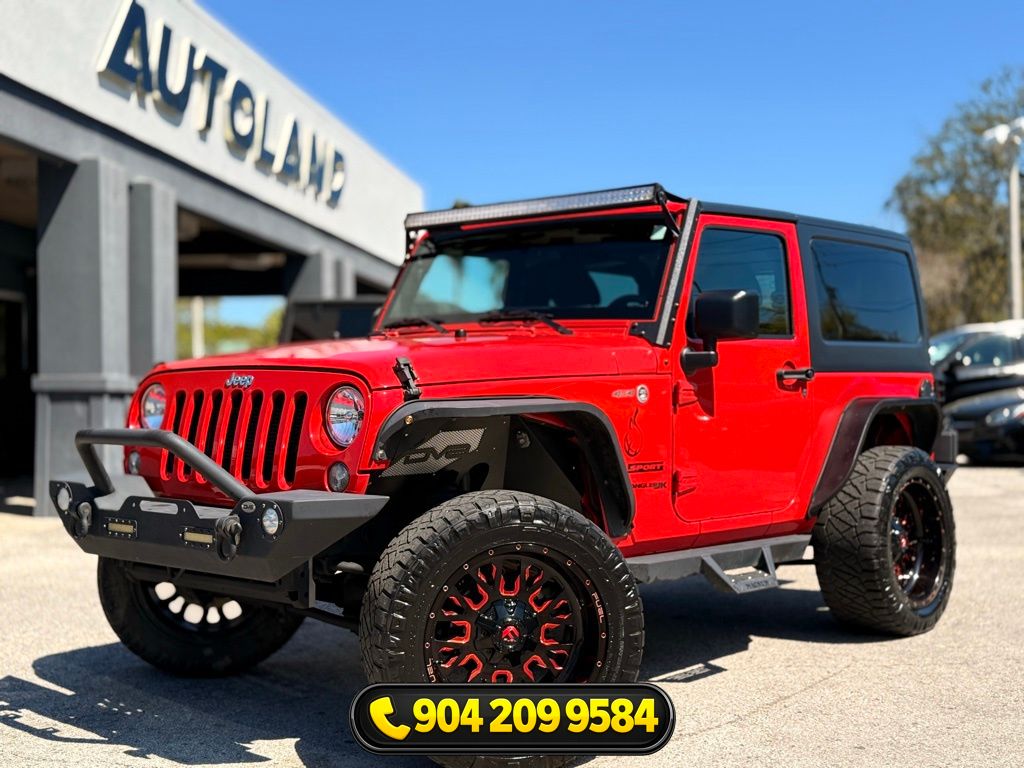 Firecracker Red Clearcoat 2018 Jeep Wrangler JK Sport 4WD SUV / Crossover Four-Wheel Drive 5-Speed Automatic