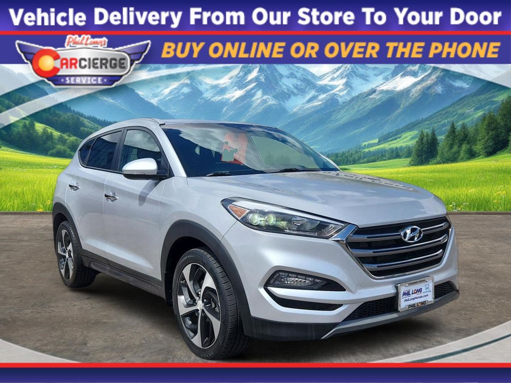 Molten Silver 2016 Hyundai Tucson 1.6T Limited AWD SUV / Crossover All-Wheel Drive 7-Speed Automatic