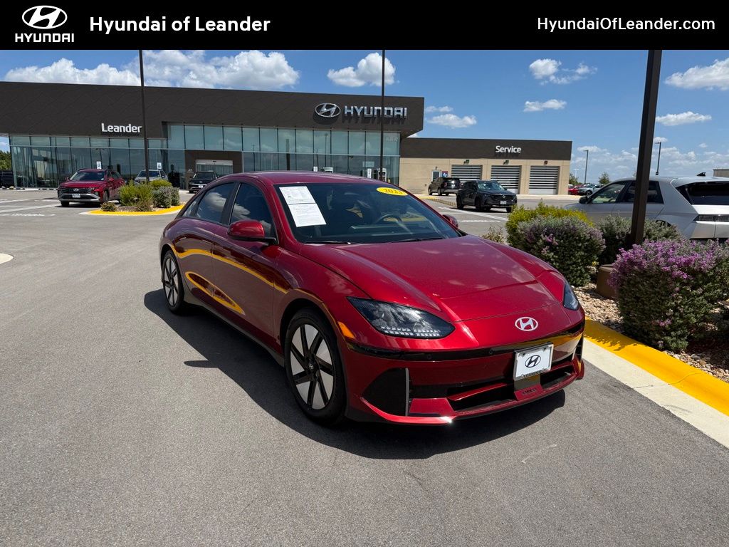 Red 2023 Hyundai Ioniq 6 Sedan Rear-Wheel Drive 1-Speed Automatic