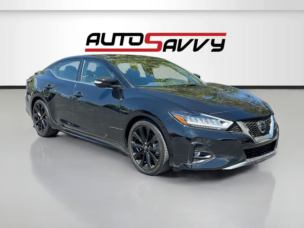 Super Black 2023 Nissan Maxima Sedan Front-Wheel Drive Continuously Variable Transmission