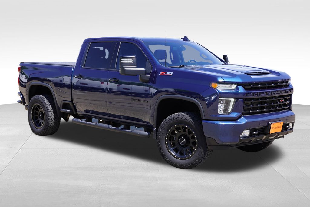 Northsky Blue Metallic 2022 Chevrolet Silverado 3500HD LTZ Crew Cab 4WD Pickup Truck Four-Wheel Drive Automatic