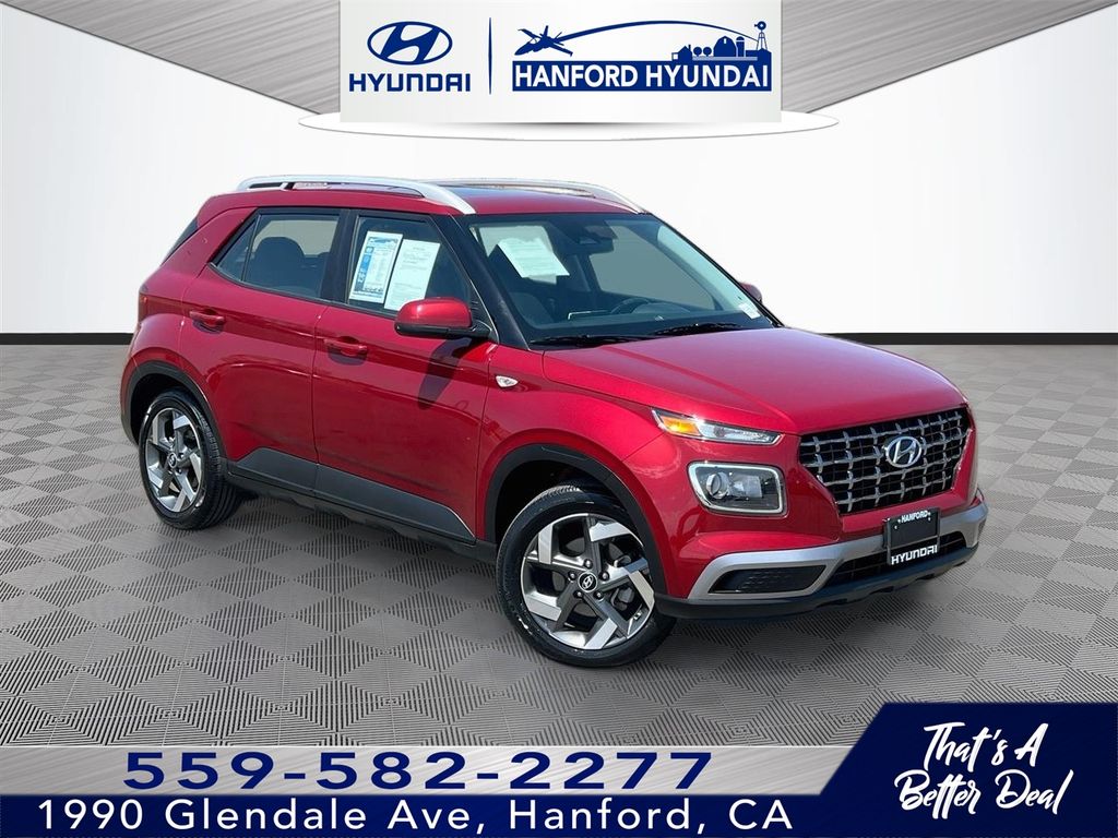 Ultimate Red 2025 Hyundai Venue SUV / Crossover Front-Wheel Drive Continuously Variable Transmission