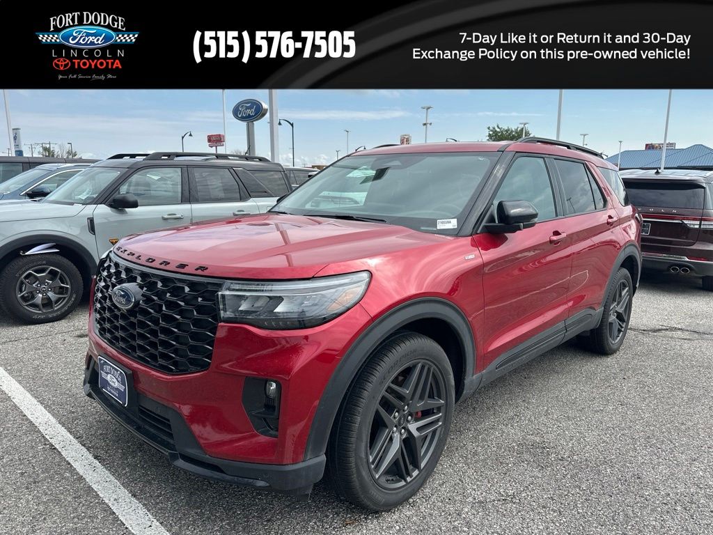 Red Metallic 2025 Ford Explorer SUV / Crossover All-Wheel Drive Automatic