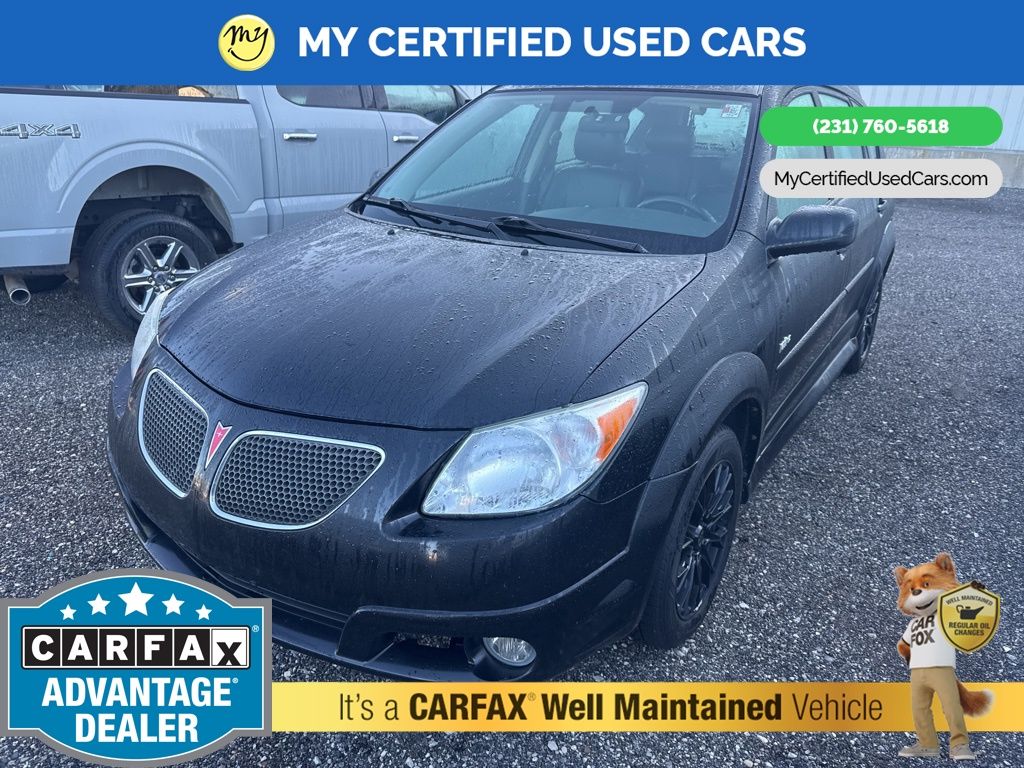 Abyss (Black) 2007 Pontiac Vibe Base Hatchback Front-Wheel Drive 4-Speed Automatic Overdrive
