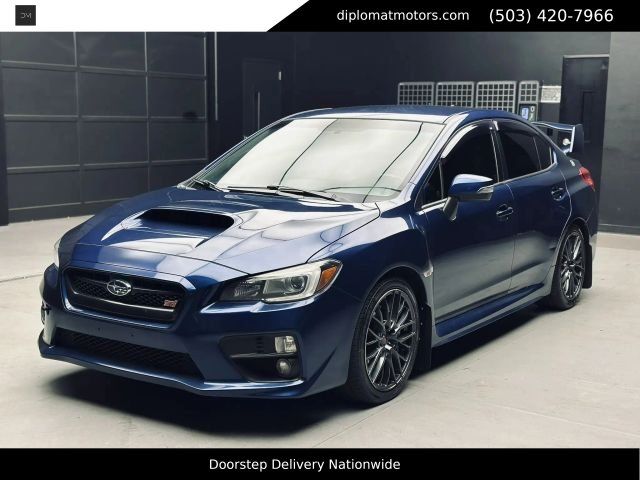 Galaxy Blue Silica 2015 Subaru WRX STI Base Sedan All-Wheel Drive 6-Speed Manual