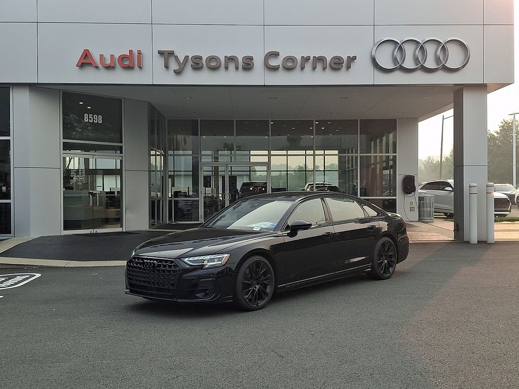 Sebring Black Crystal Effect 2026 Audi S8 Sedan All-Wheel Drive 8-Speed Automatic