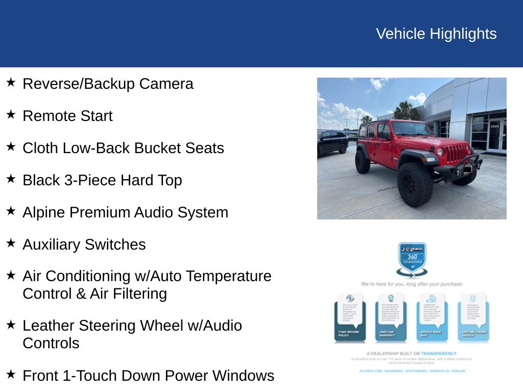 2018 Jeep Wrangler Unlimited Sport