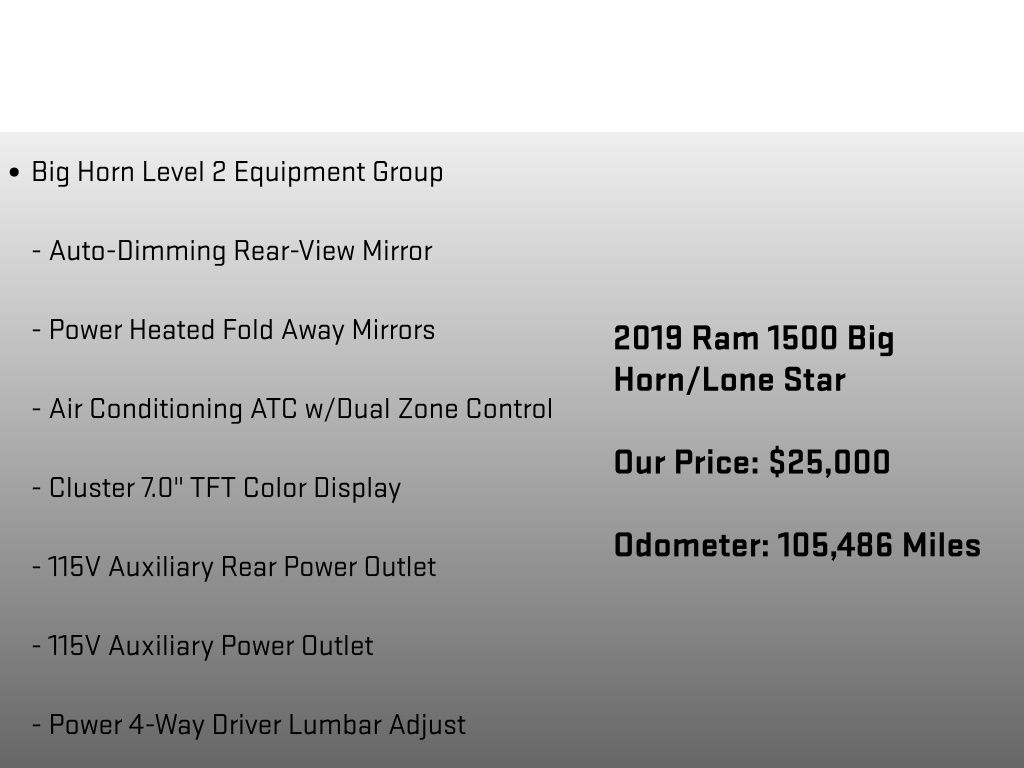 2019 Ram 1500 Big Horn/Lone Star Red at Luther Ford