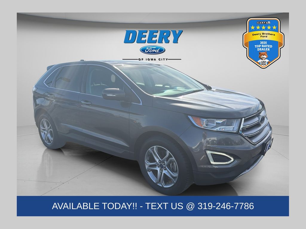 Gray (Magnetic Metallic) 2015 Ford Edge Titanium AWD SUV / Crossover All-Wheel Drive 6-Speed Automatic