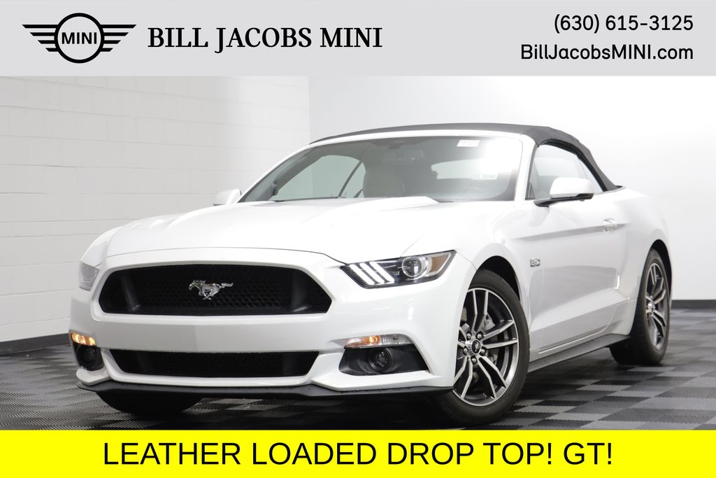Oxford White 2017 Ford Mustang Convertible Rear-Wheel Drive 6-Speed Automatic
