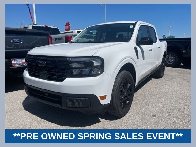 Oxford White 2024 Ford Maverick Lariat SuperCrew FWD Pickup Truck Front-Wheel Drive Continuously Variable Transmission