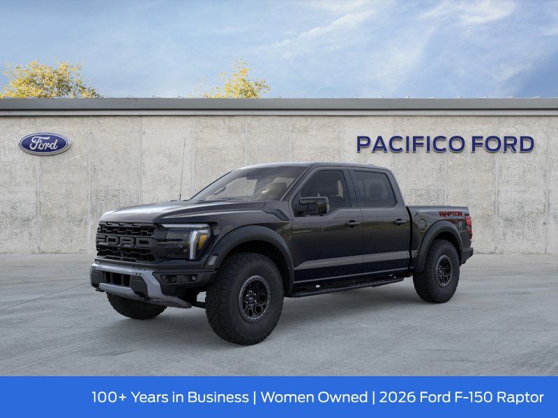 Agate Black Metallic 2026 Ford F-150 Raptor SuperCrew 4WD Pickup Truck Four-Wheel Drive Automatic