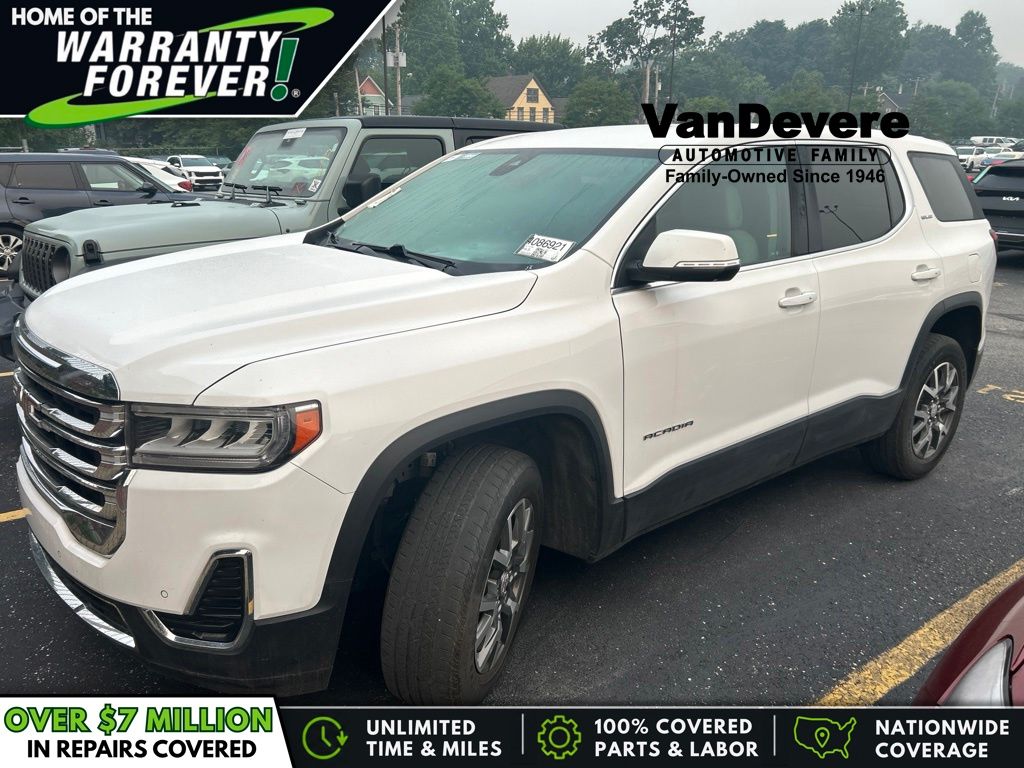 Summit White 2022 GMC Acadia SUV / Crossover Front-Wheel Drive 9-Speed Automatic