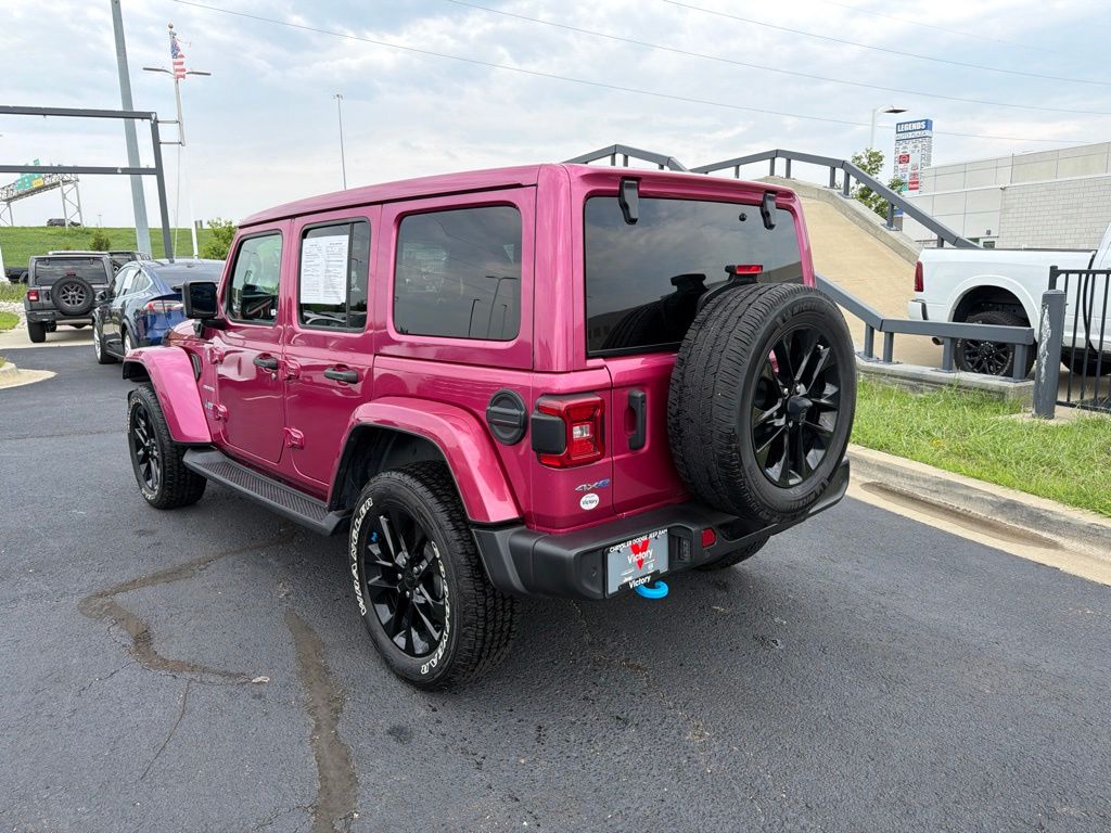 Used 2022 Red Jeep Unlimited Sahara 4xe image 5