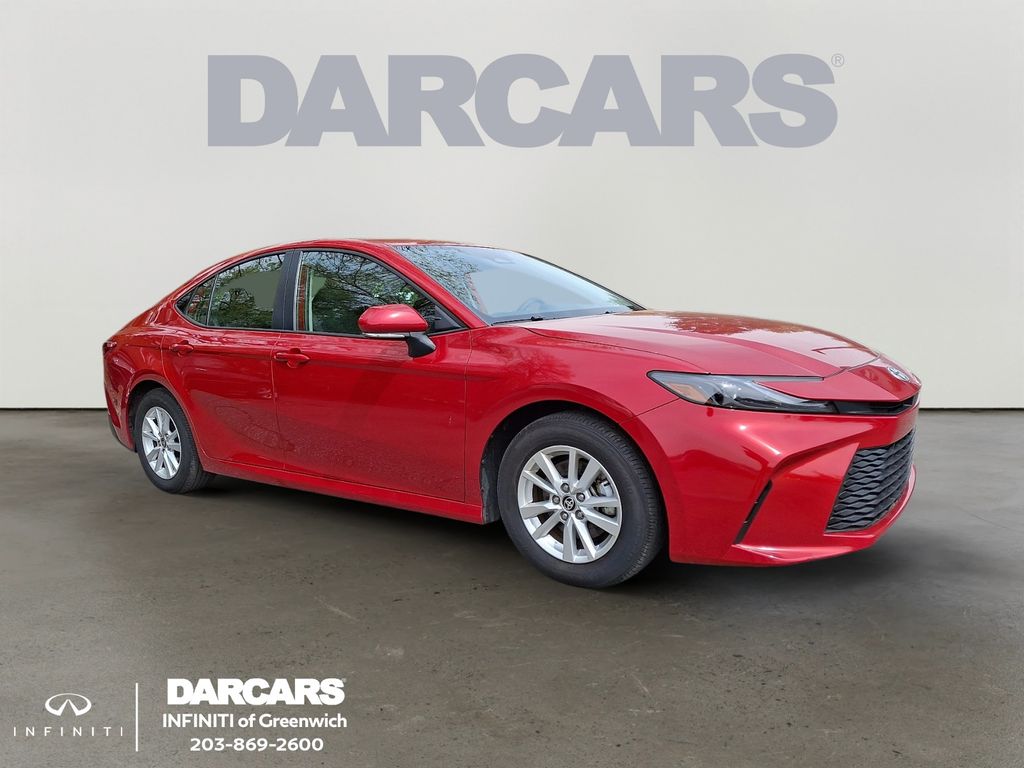 Red 2025 Toyota Camry Sedan Front-Wheel Drive Continuously Variable Transmission