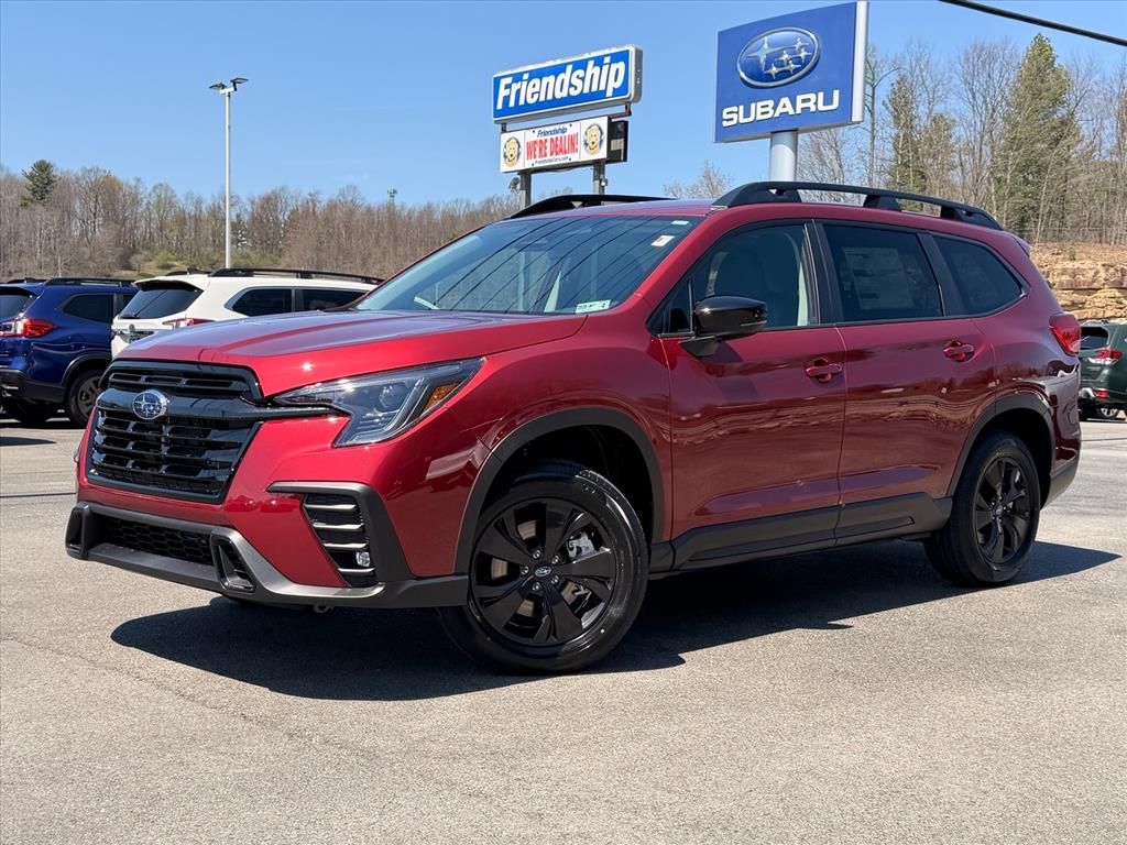 Crimson Red 2026 Subaru Ascent Premium 7-Passenger AWD SUV / Crossover All-Wheel Drive Continuously Variable Transmission