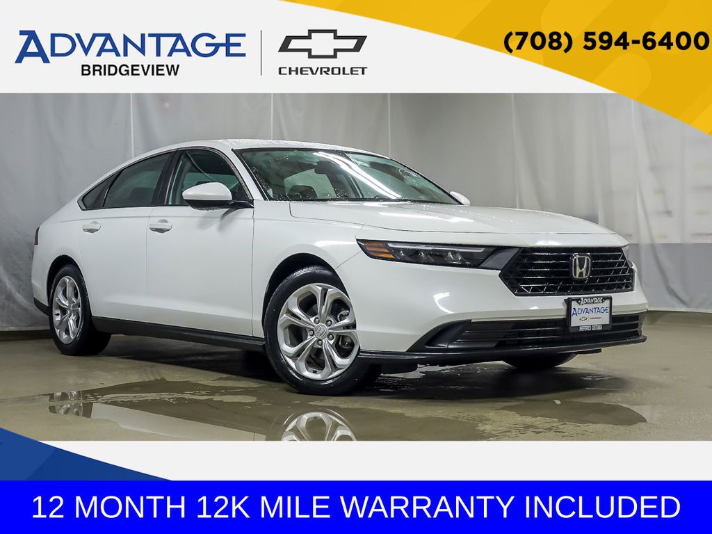 White 2023 Honda Accord Sedan Front-Wheel Drive Continuously Variable Transmission