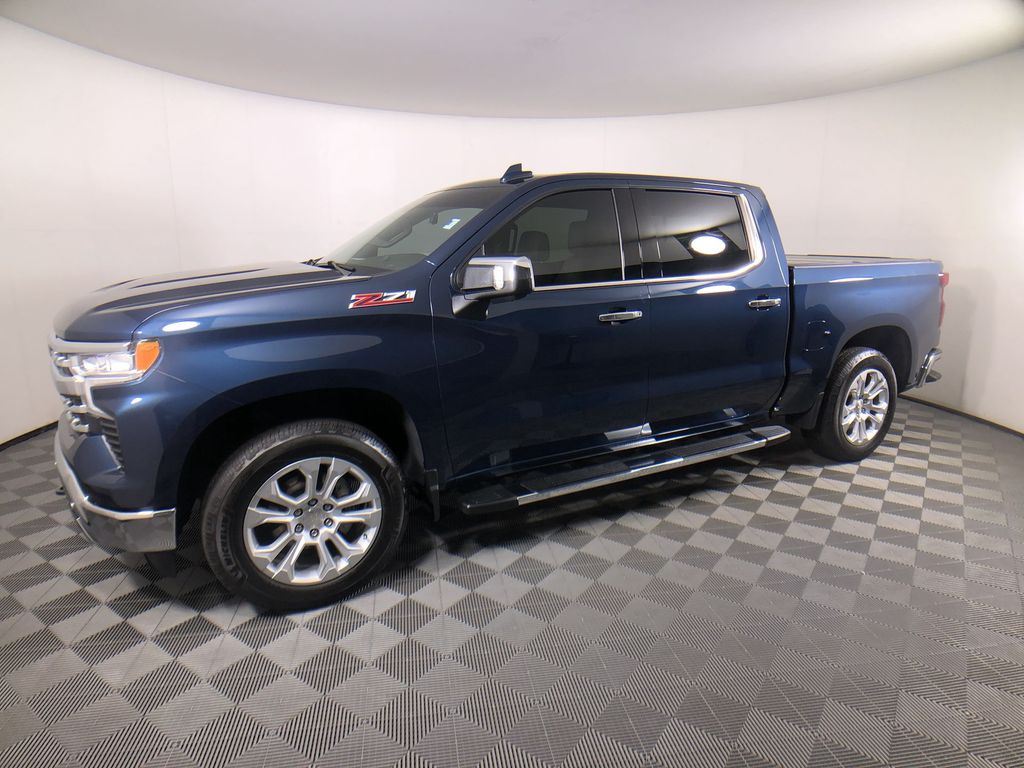 Northsky Blue Metallic 2022 Chevrolet Silverado 1500 Pickup Truck Four-Wheel Drive Automatic