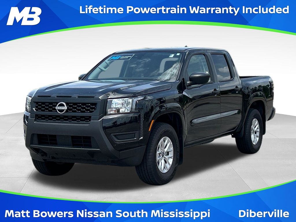 Super Black 2025 Nissan Frontier Pickup Truck Four-Wheel Drive 9-Speed Automatic Overdrive