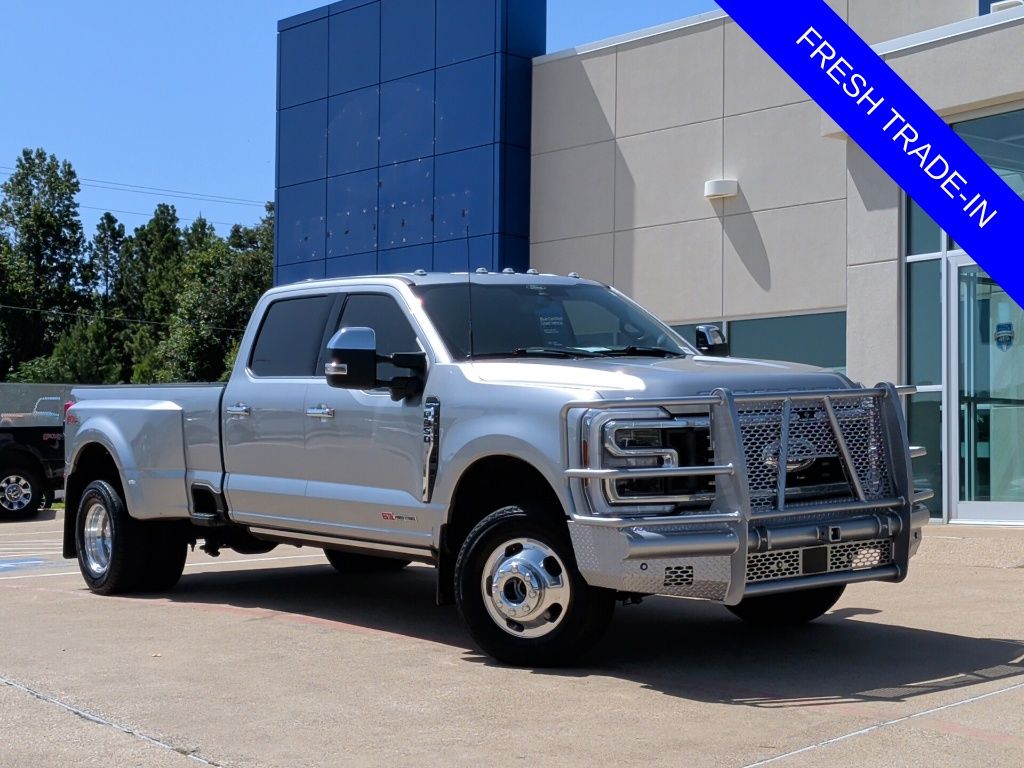 Silver Metallic 2024 Ford F-350 Super Duty Pickup Truck Four-Wheel Drive Automatic