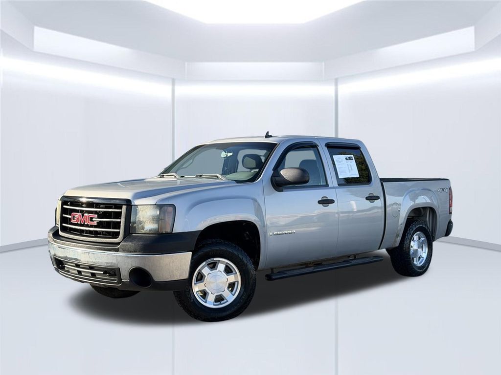 Silver Birch Metallic 2008 GMC Sierra 1500 Pickup Truck Four-Wheel Drive 4-Speed Automatic Overdrive