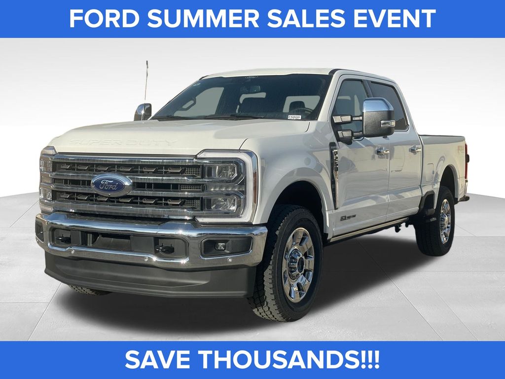 White Metallic 2025 Ford F-250 Super Duty Pickup Truck Four-Wheel Drive Automatic